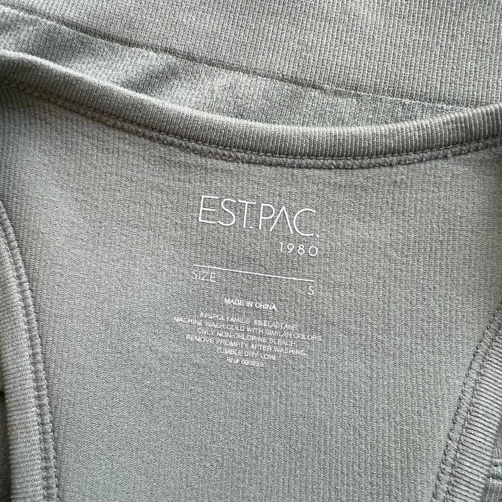 Sage Green Racerback Tank Top Ribbed Women’s Small - Picture 3 of 4